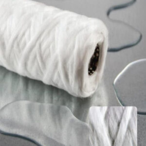 Cartouche filtrante bobinée en polypropylène, de couleur blanche